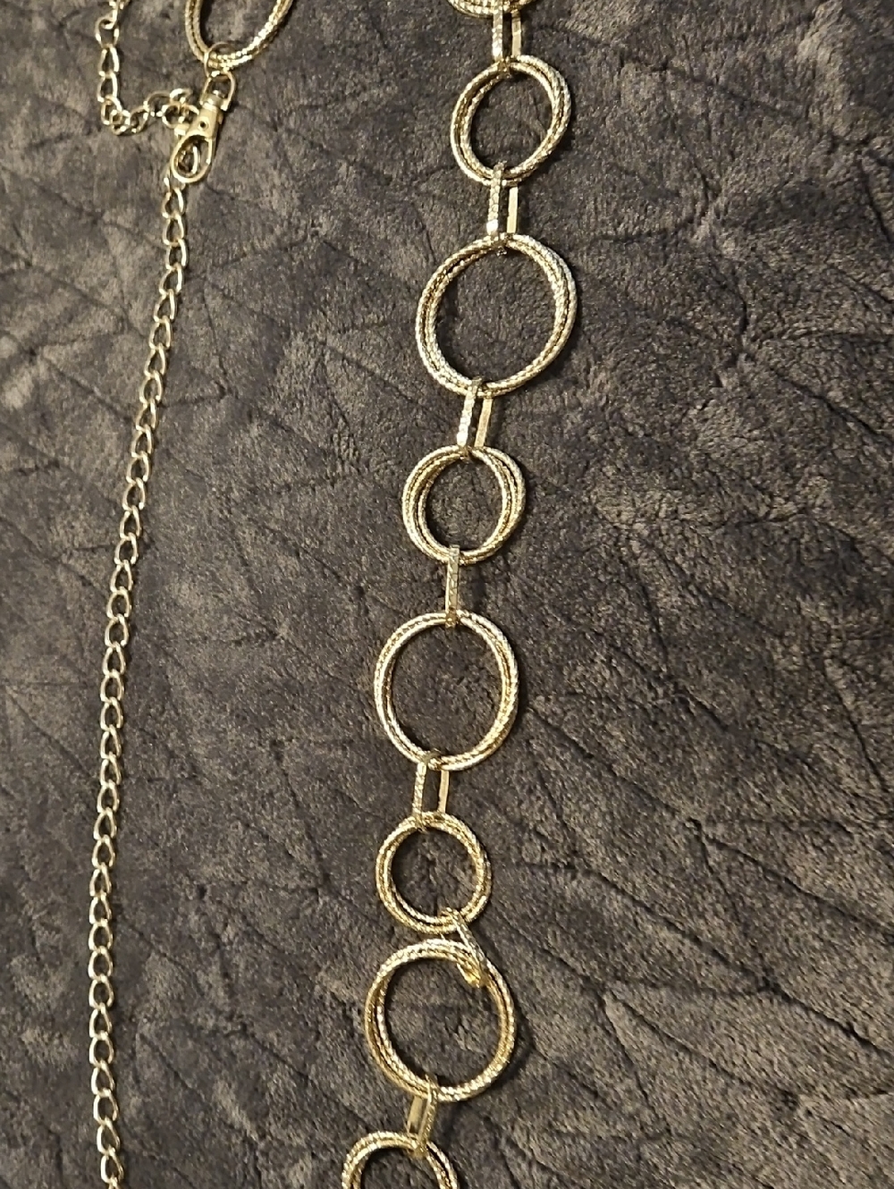 Lightweight Silver Ring Belt